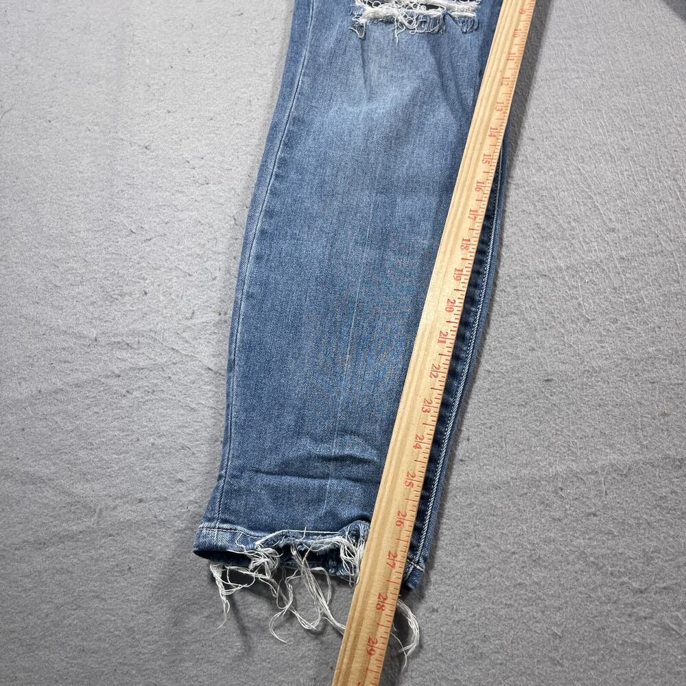Judy Blue Jeans Women 11/30 Boyfriend High Rise Distressed Exposed‎ Button Fly - Picture 4 of 11